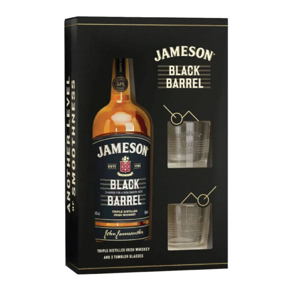 Jameson Black Barrel blended irski viski + čaše
