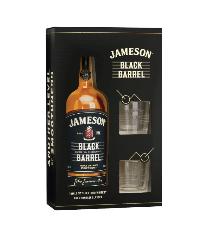 Jameson Black Barrel blended irski viski + čaše