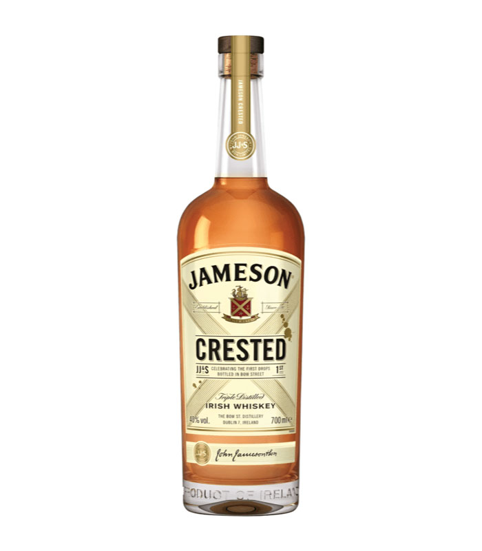 Premium boca Jameson Crested irskog viskija sa zlatnim logotipom