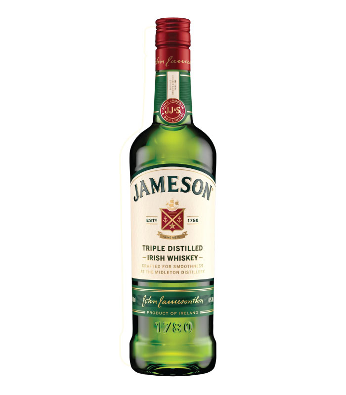 Prepoznatljiva zelena boca Jameson irskog viskija