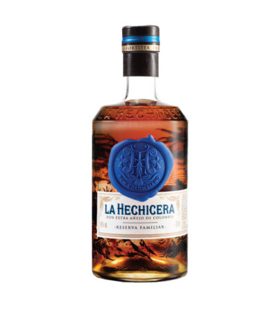 Luksuzna boca La Hechicera ruma sa ilustracijom kolumbijske prirode