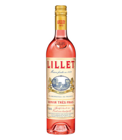 Boca Lillet Rose aperitiva pored čaše sa ledom i kriškom grejpfruta